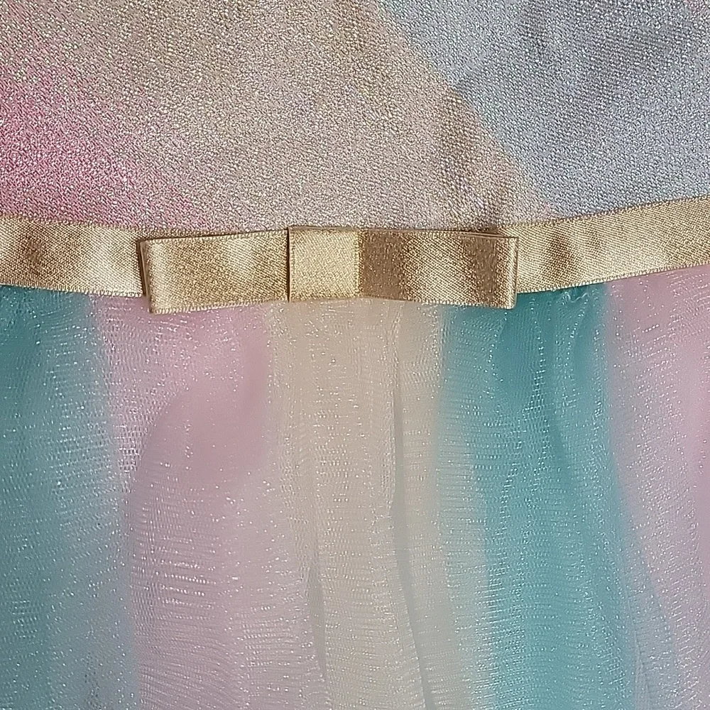 Adorable little girls Princess/ Ballerina dress, 2T, pink 💗 yellow 💛 and blue.